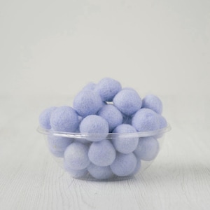 Felt Balls for garlands and crafts,  100% wool, 2 cm, 10 balls, Sunrise