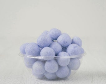 2cm Wool Felt Balls, 10 balls, Pom-poms, Sunrise, for garland making and crafts