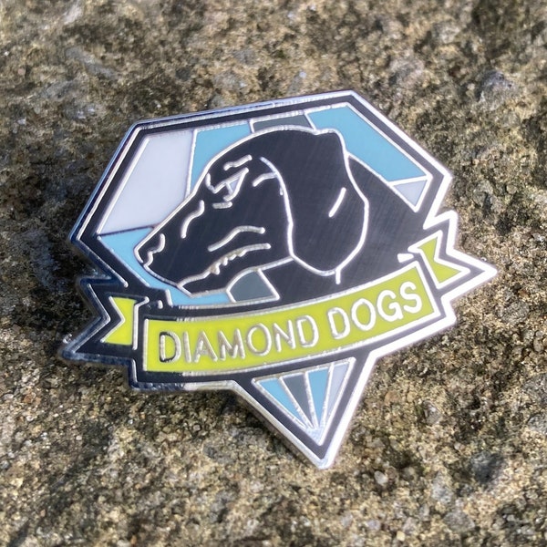 Diamond Dogs Enamel Pin - Enamel Pin Badge Metal Gear Solid Inspired MGS Solid Venom Snake MSF Faction Gaming Gift Idea