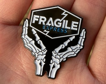 Fragile Express Enamel Pin - Enamel Pin Badge Death Stranding Inspired Bridges Sam Porter Kojima Gaming Gift Idea