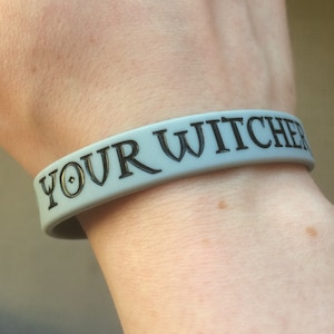 Toss A Coin To Your Witcher Silicone Wristband - The Witcher Inspired Geralt Ciri Yennefer Triss Wild Hunt Gaming Jewellery Jewelry