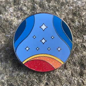 Constellation Hard Enamel Pin - Enamel Pin Badge Starfield Inspired Glitter Space Astrology Exploration NASA Gaming Gift Idea