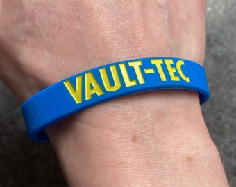 Bracciale in silicone VAULT-TEC - Gioielli da gioco ispirati a Fallout Vault Tec Boy Wasteland