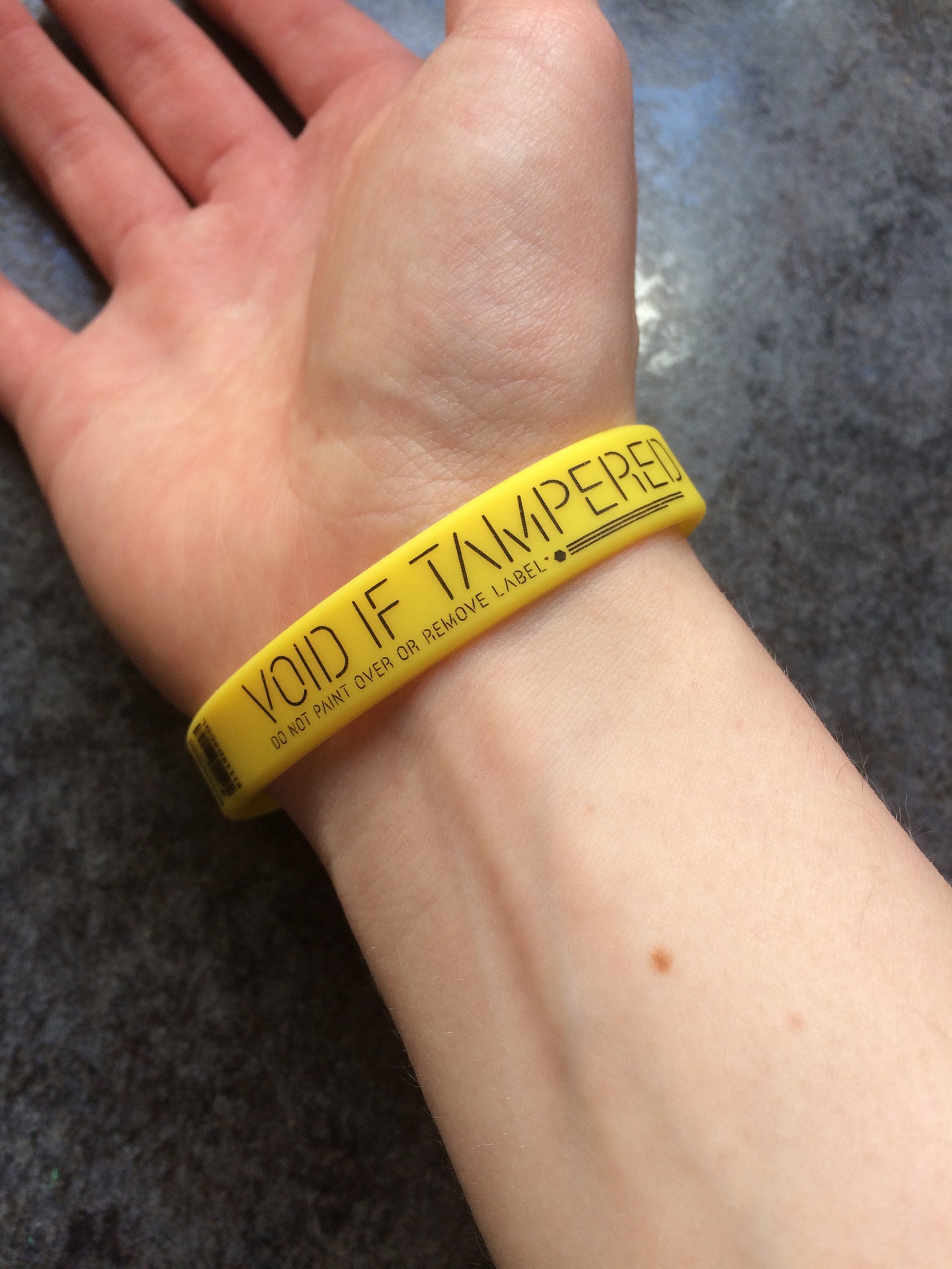 VOID IF TAMPERED Silicone Wristband Death Stranding Damage Etsy