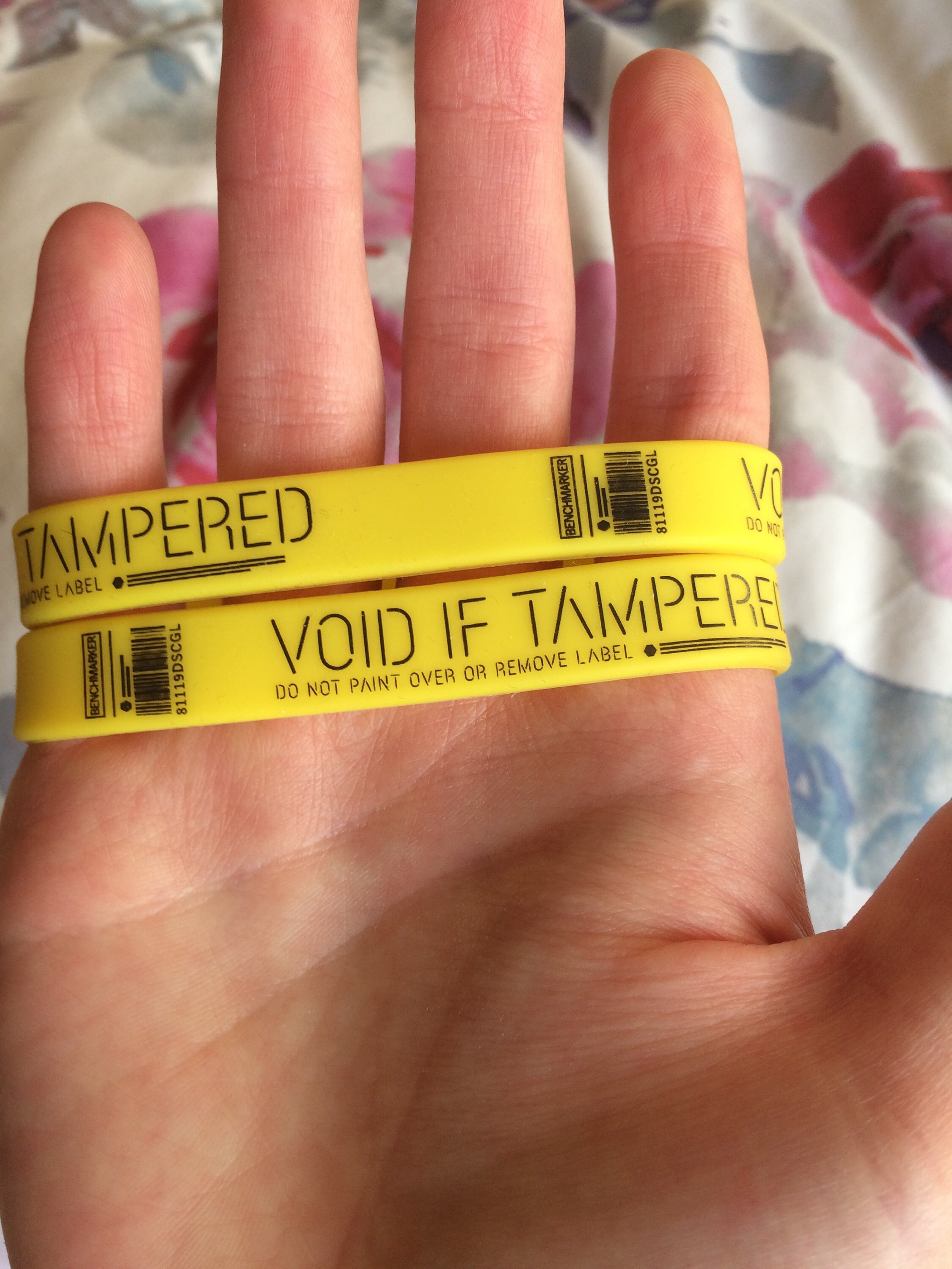 VOID IF TAMPERED Silicone Wristband Death Stranding Damage Etsy
