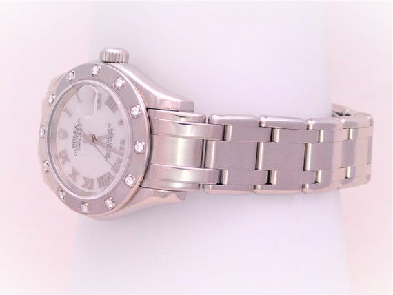 Ladies’ 18k White Gold Rolex Pearlmaster with Dia… - image 3