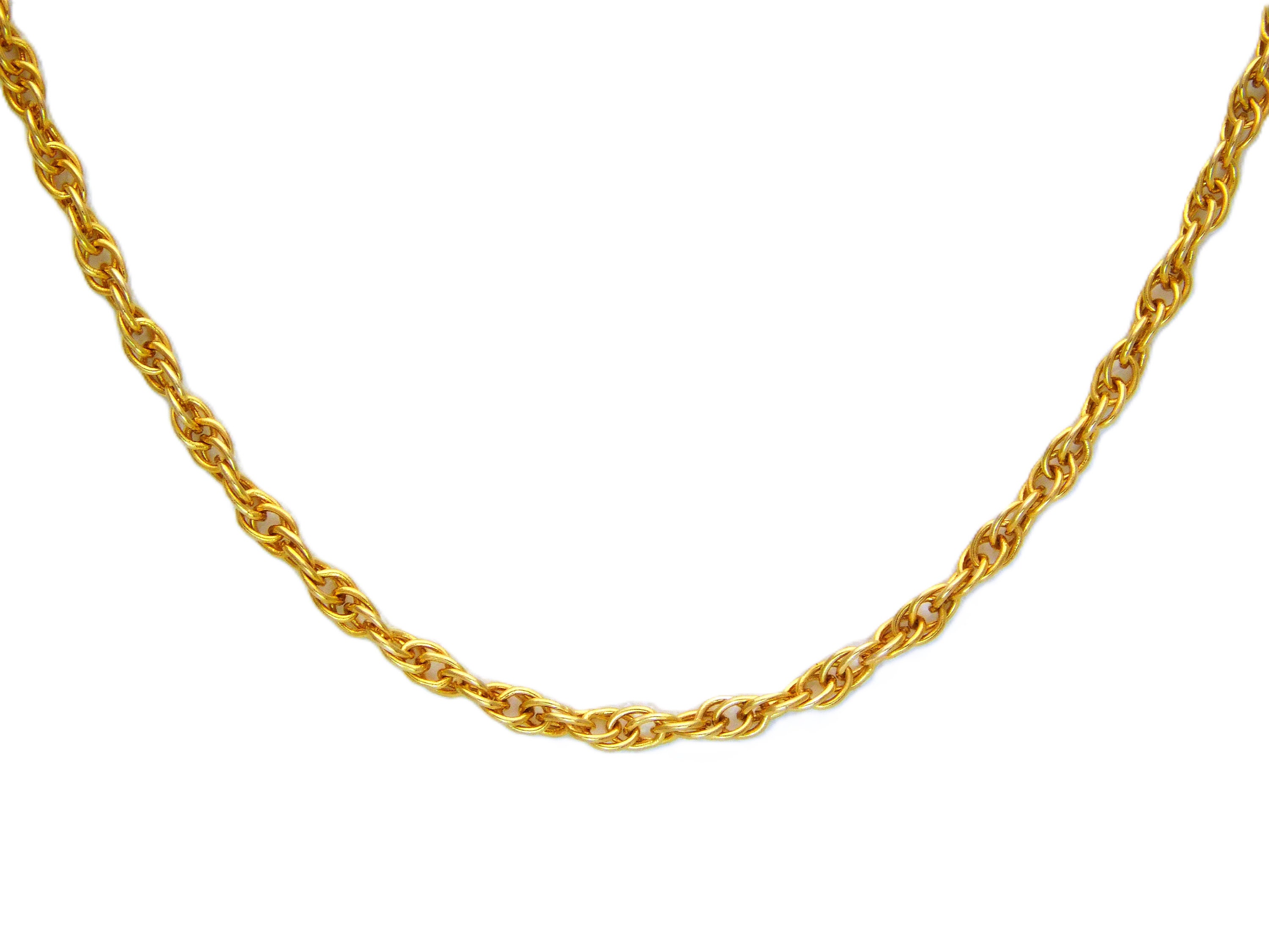 Catena A Corda In Oro Giallo 10k Da 16 Pollici E 2 Mm - Italia - Foto 9