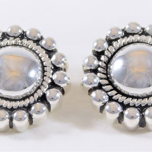 Lovely Mid-Century Designer Sterling Silver Earrings image 5