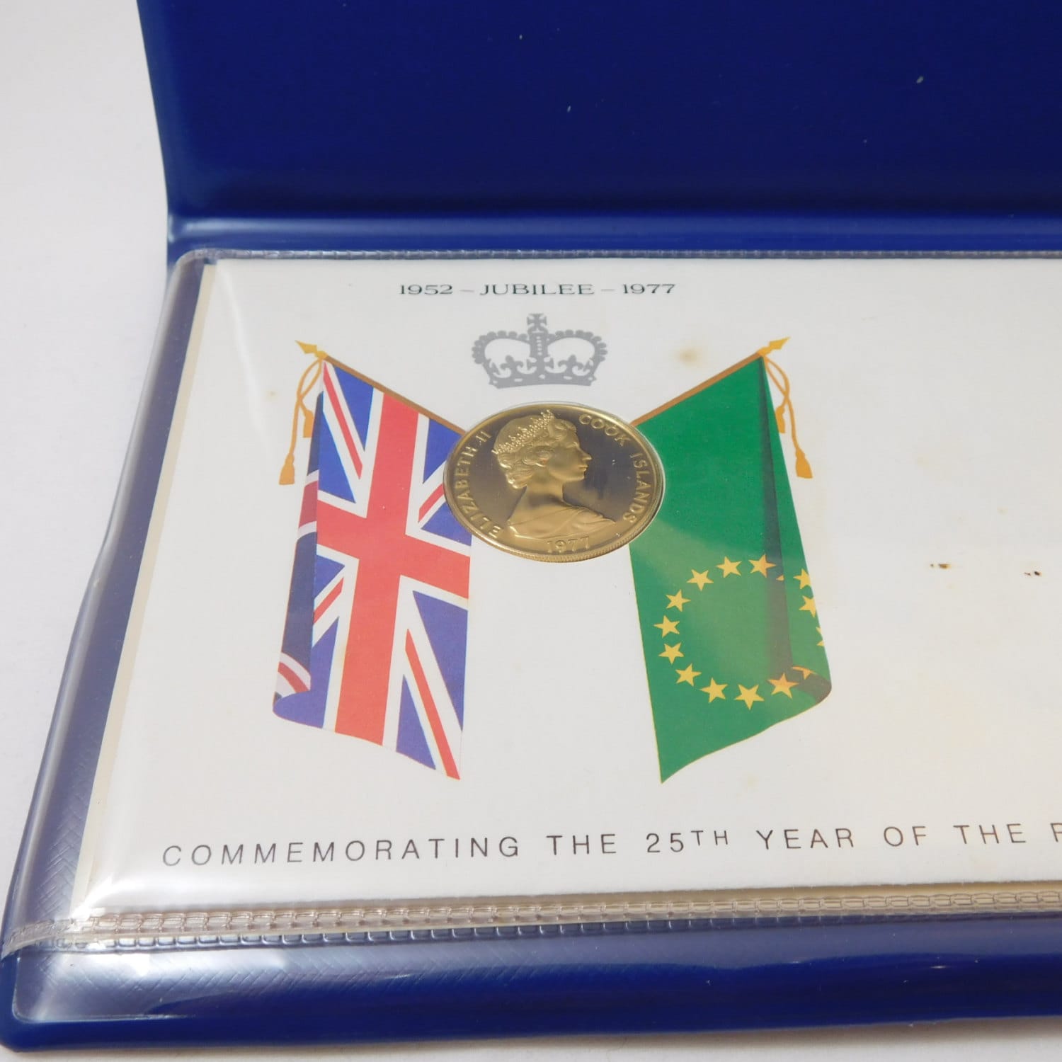 Cook Islands 100 Dollar Gold Coin and Stamp Set, 1977 - Queen Elizabeth II  - Etsy