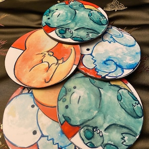 Video game themed coasters/ game coasters/ nerdy coaster set/ gift coaster set/gaming gifts/ nerdy gifts/