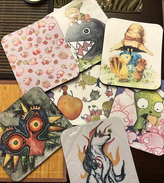 Video Game mouse pads/nerd gift/ game mouse pad/ cute mouse pad/nerdy gifts/geek stuff/geeky gifts/mouse pads