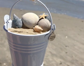 Beach Ornament - Coastal - Coastal Christmas - Shore - Beach Bucket - Sand Ornament - Beach Love - Shells - Seashells - A Piece of the Beach