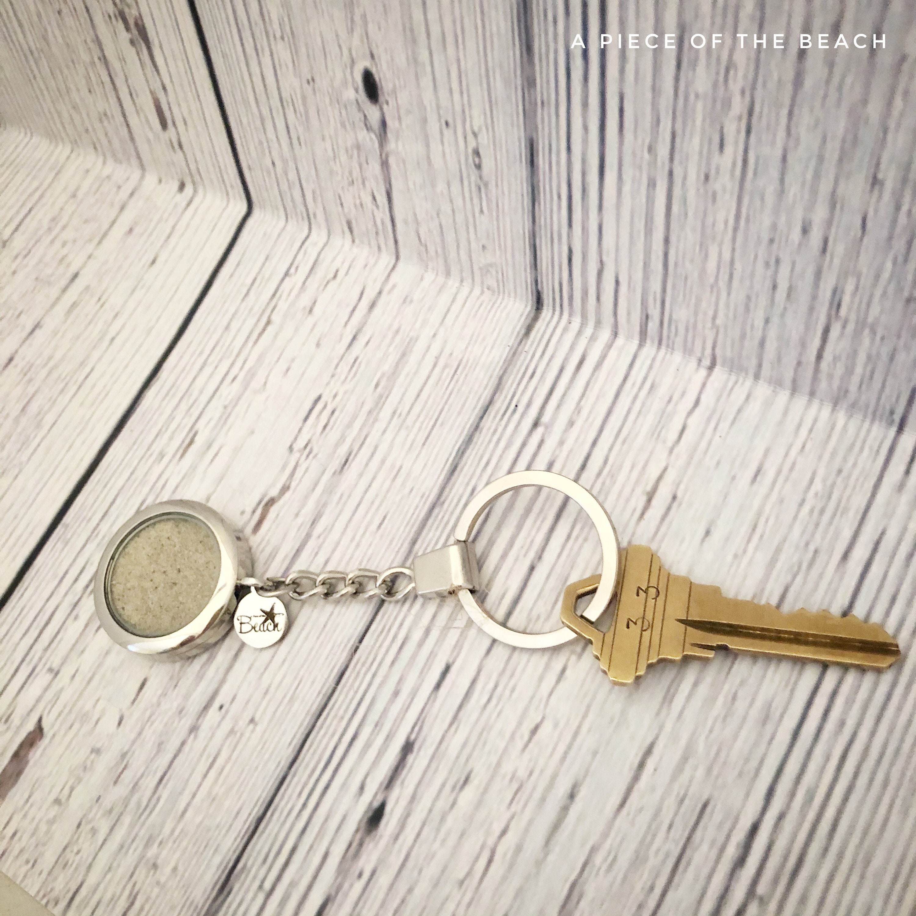 Sand Keychain Beach Keychain Beach Gift Sand Filled Etsy