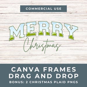 Plantilla de marco de Canva con texto Feliz Navidad, crear PNG con texto Feliz Navidad, diseño para uso comercial, fuente universitaria