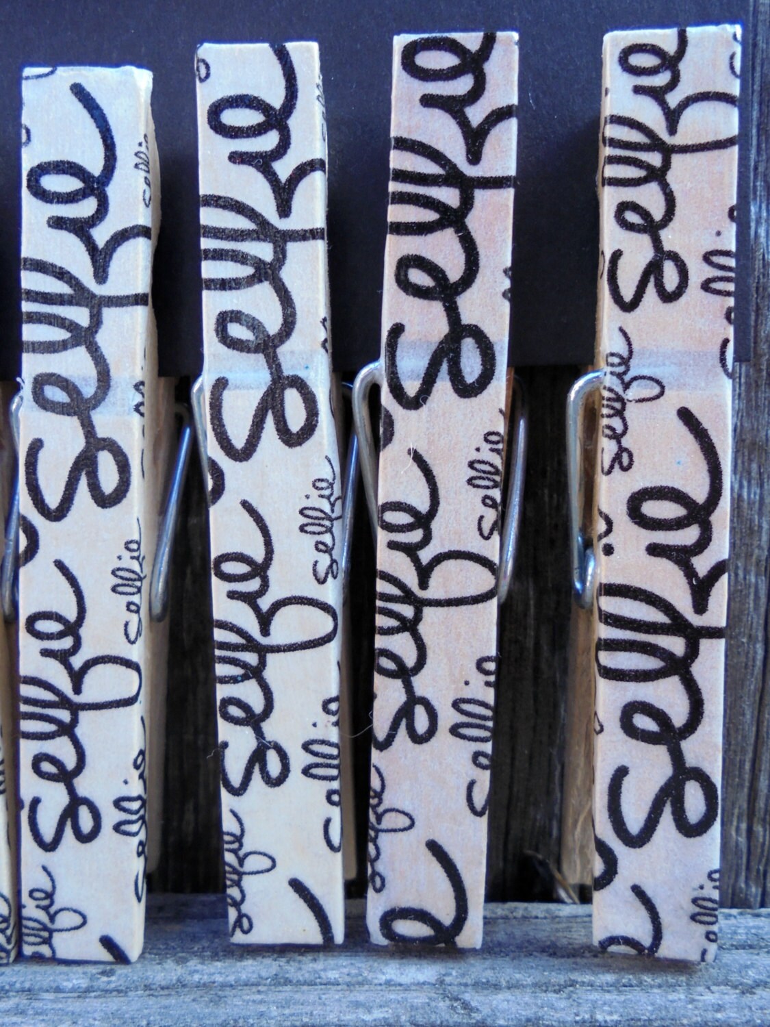 Selfie Style Decorated Pins Clothesline Display Kit Card Etsy