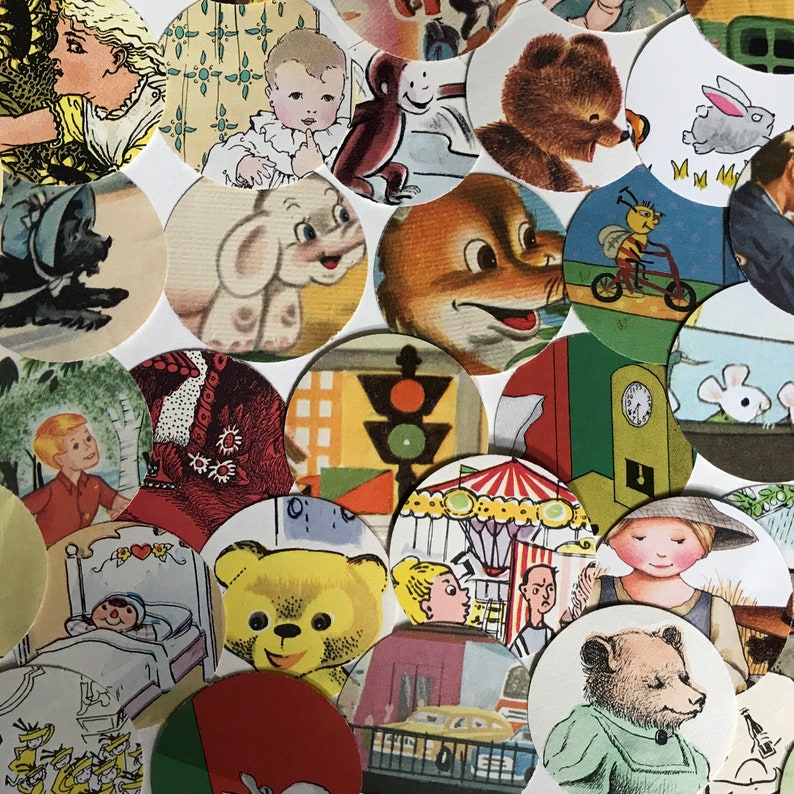 Children/'s Storybook Confetti Baby Shower Table Scatter Round Party Decor Mixed Picture Book with Bonus Extras