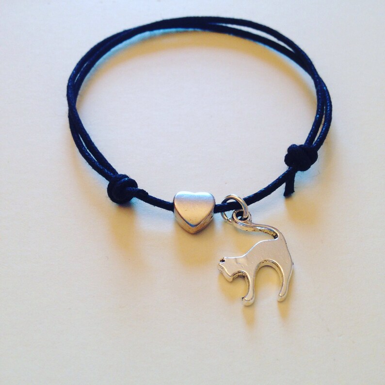 Cat charm bracelet cat lover gift gifts for cat lover cat lady gift cat jewellery cat lover i love cats cat bracelet