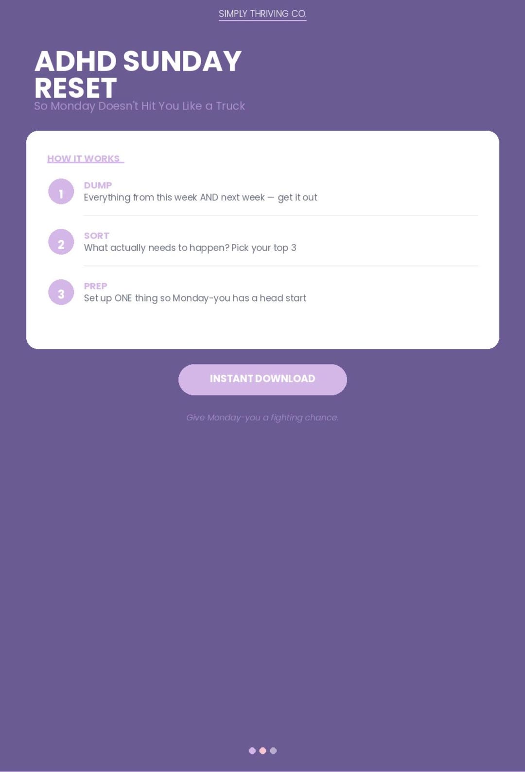 Neurodivergent Daily Reset Planner | ADHD Autism Task Worksheet ...
