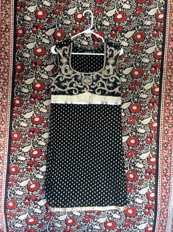 Indian Boho Tunic Dress with Embroidery & Beading