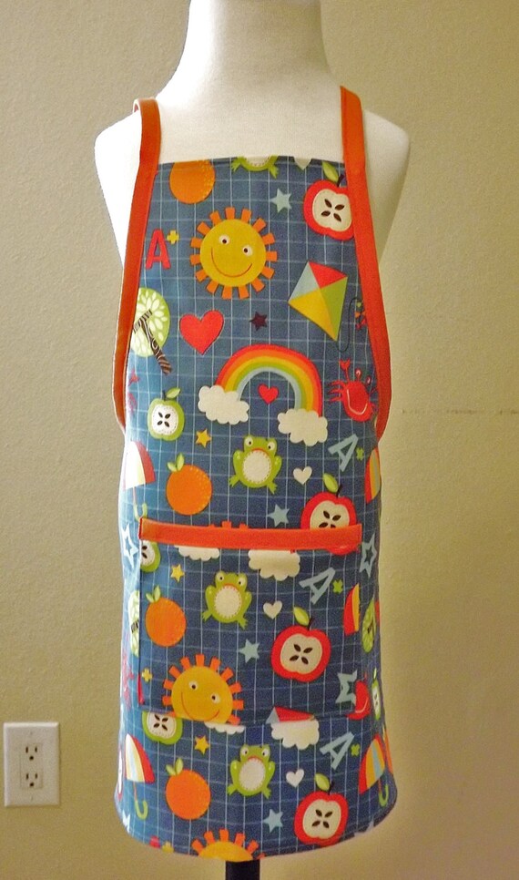 Toddler Apron Child Apron Preschool Apron Apron Strings Etsy