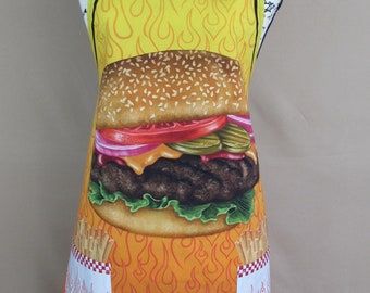 Burger & Fries Novelty Apron