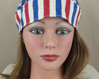 Skully Head Cap  (Stars & Stripes)