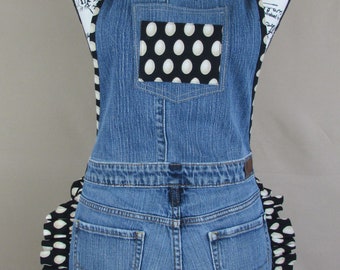 Egg Themed Denim Apron