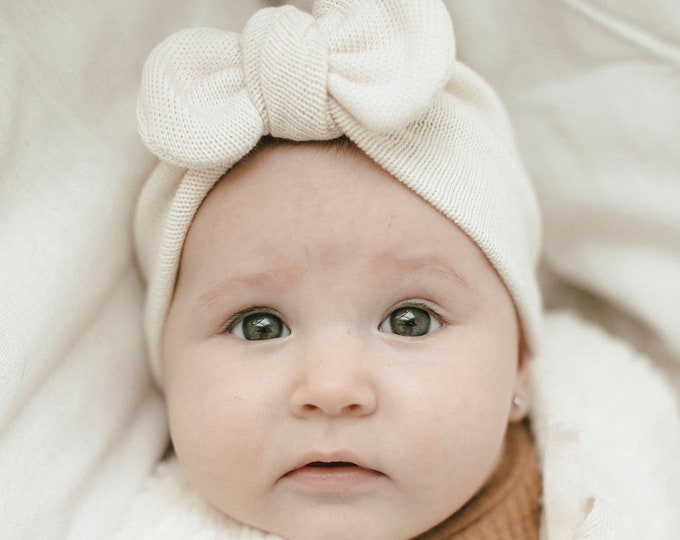 Featured listing image: Gaia Hedband, Gaia Organic Cotton Headband, Natural Baby Turban, Eco-Friendly Baby, Matching Family Accessories, Newborn to Adult Sizes