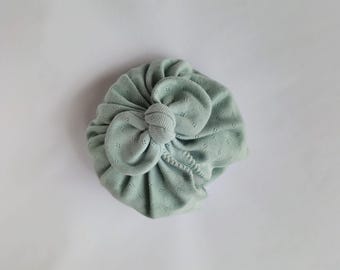 Noa Organic Cotton Turban, Breathable Openwork Fabric,  All Sizes Available