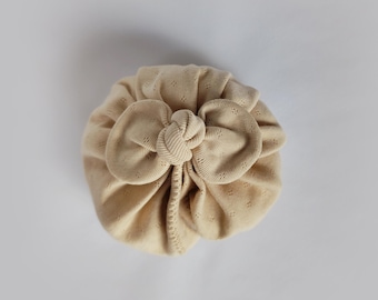 Selva Organic Cotton Turban, Breathable Openwork Fabric,  All Sizes Available