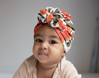 Carmen - Turban d'hiver - Turban avec nœud - turban - Bonnet avec nœud papillon - turban pour bébé - Bonnet pour nouveau-né - turban pour tout-petit - turban à fleurs - turban bébé