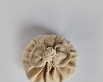 Selva Organic Cotton Turban, Breathable Openwork Fabric,  All Sizes Available