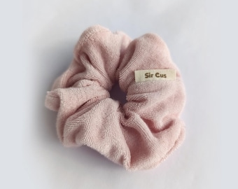 Terry Splash, Pink Terry Scrunchy, Absorbent Towel Scrunchy, quick dry cotton, Spa & Beach Scrunchy, Handmade