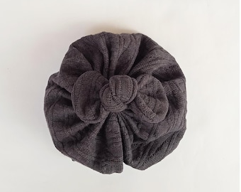 Maya - Winter Turban-  Bow Turban - turban- Bow Headband Hat- baby turban- Newborn hat -toddler turban - - turban bébé