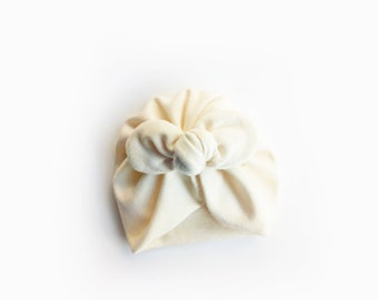 Chloe, Organic cotton, BIO, New, Bow Turban,  New  Born  bow turban, turban, Bow Headband Hat, baby turban, Newborn hat, turban bébé