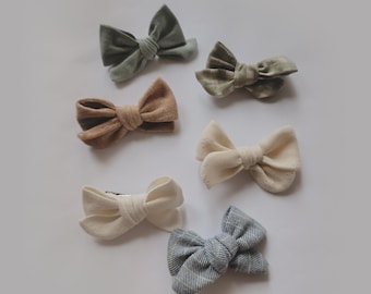 Alondra Hair Clips – Handmade Fabric Bows