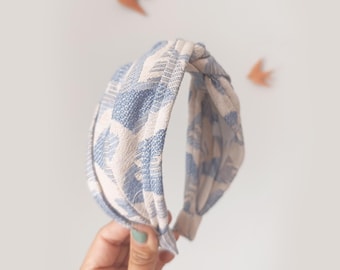 Brigida, Handmade cotton headband, headpiece, Headband, Hair accessory, Boho chic headpiece.