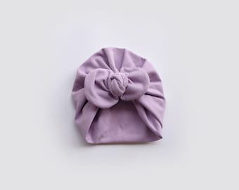 Fanny Turban, Mauve , Cotton Turban, New, Bow Turban,  New  Born  bow turban, turban, Bow Headband Hat, mommy and me