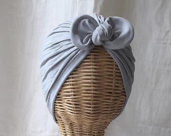 Swim Turban for Pool & Aquagym, Silver Swim Cap, Comfortable Head Cover for Swimming