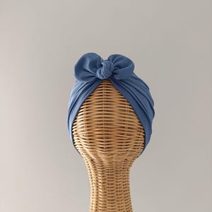 Blauwe zwemmuts, watertulband, sneldrogende hoofddoek voor zwembad en strand, badmuts