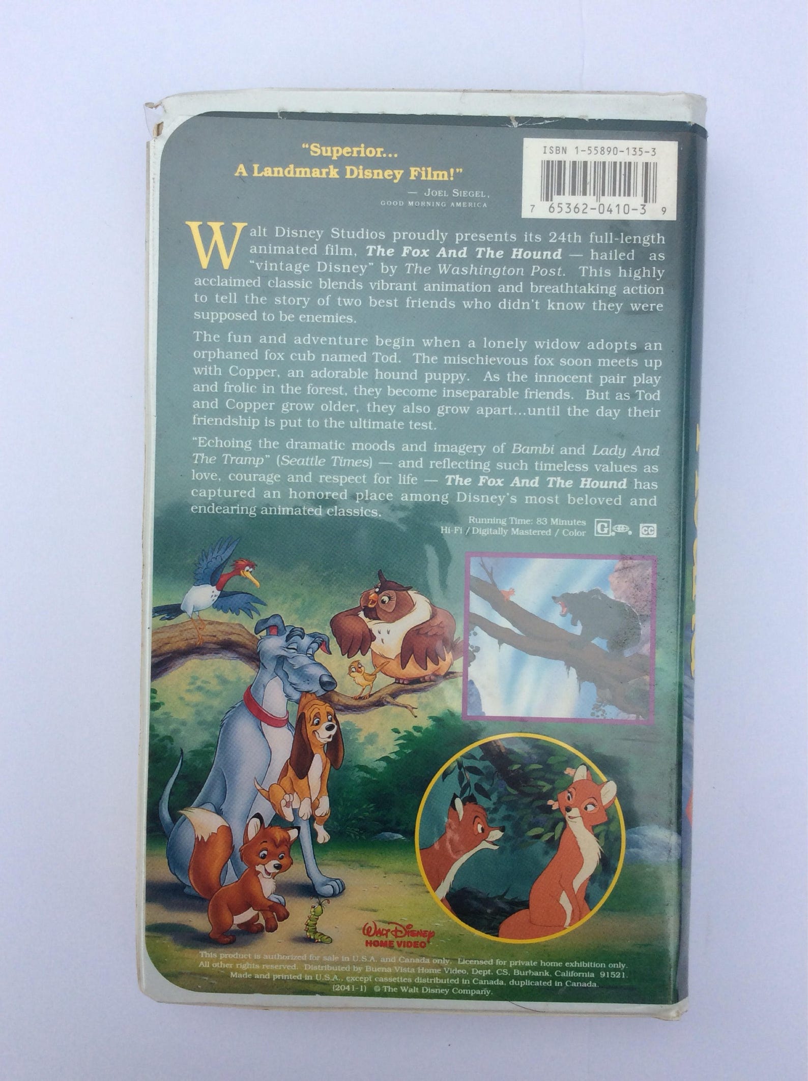 Der Fuchs und Hund Video DisneyFilm Walt Disney Etsy