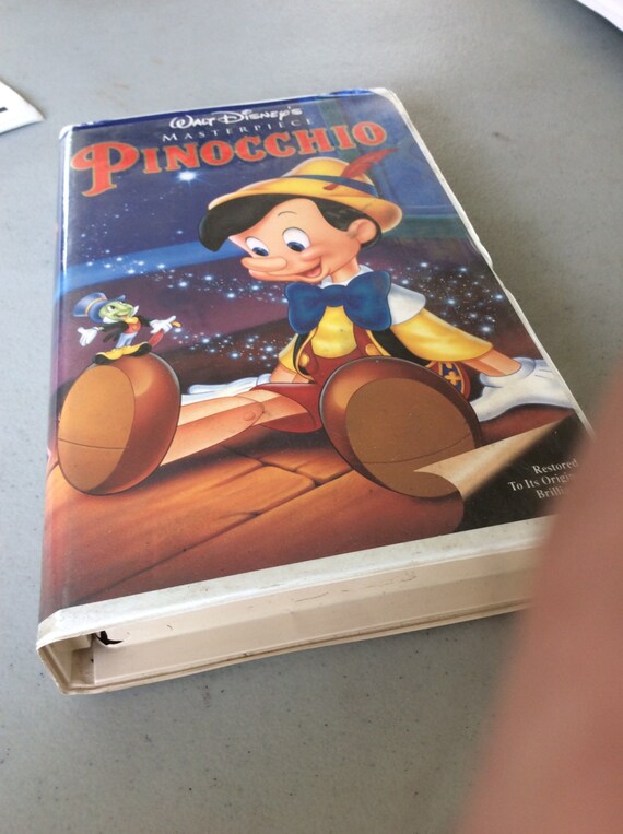 Pinocchio VCR Tape Walt Disney Disney Movie Disney Cartoon - Etsy Pinocchio VCR Tape Walt Disney Disney Movie Disney Cartoon - Etsy