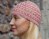 Summer Crochet Hat Pattern: Women’s Lightweight Lace Beanie, PDF