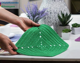 Crochet Square Pattern "August" – Multiple Stitch Styles for Unique Texture | Year Bundle
