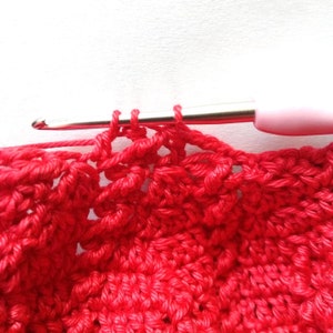 Crochet work in progress with fine yarn