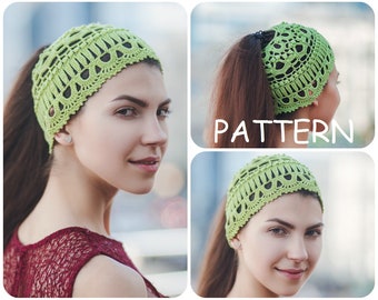 Written Crochet Hat Pattern PDF - Women's Vintage Look Fitted Beanie Pattern Instant Downloads - DIY Boho Crochet Hat For Women With Diagram
