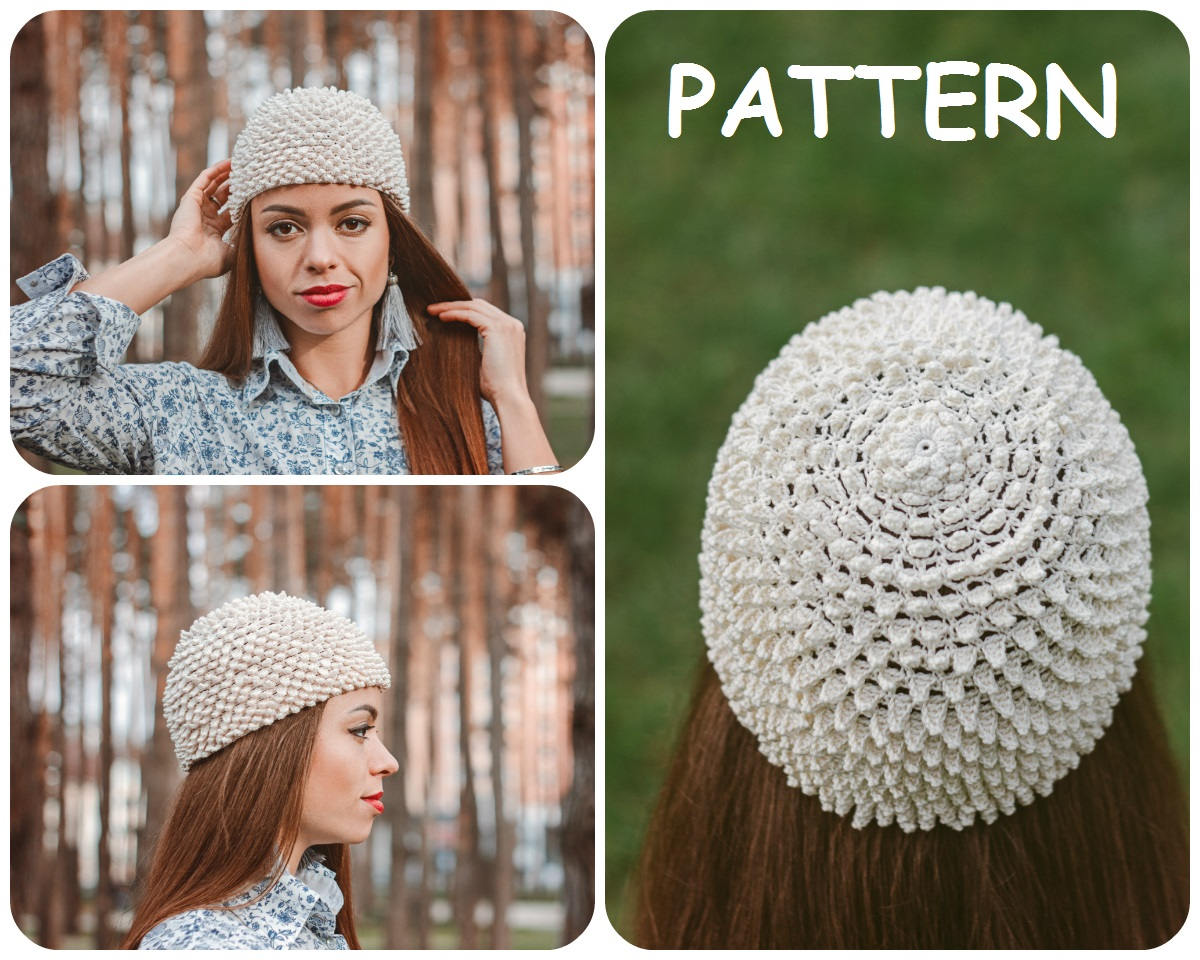 Crochet Hat Written Pattern - Cancer Beanie Crochet Pattern - PDF Written Pattern US Terms - Women’s Chemo Hat Pattern DIY ItWasYarn Cap
