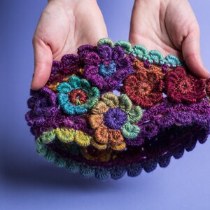 PATTERN Crochet Headband PDF pattern adult female size DK yarn Lovers of flowers ear warmer pattern Flowers crochet headband image 5