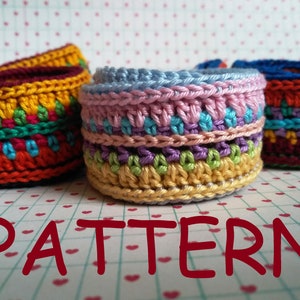 Boho Style Crochet Headband Pattern, Colorful Crochet Women&#39;s Headband with Written and Graph Instructions, Scrappy Thread Accessories DIY