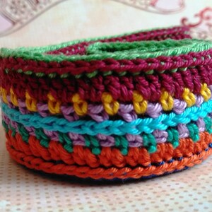 Crochet Headband Pattern: Colorful Scrappy Women’s Headband, PDF Bild 4